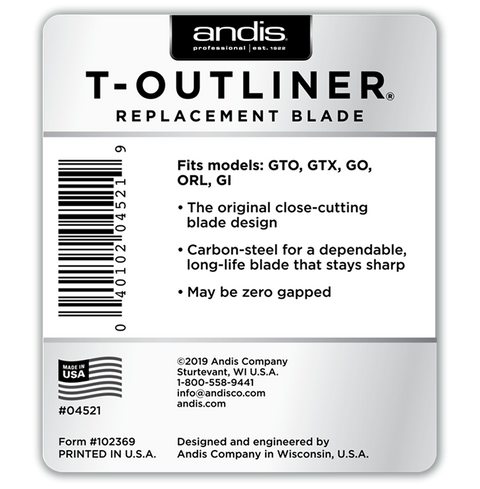 Andis T-Outliner Replacement Blade
