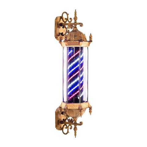 A6 Gold LED Barber Pole