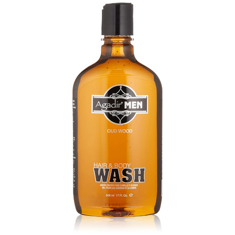 Agadir Men Oud Wood Hair & Body Wash 17 Oz