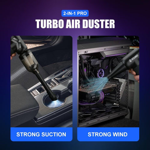 STYLANCE 2-in-1 PRO Hair Air Duster Black