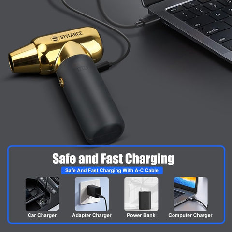 STYLANCE 2-in-1 PRO Hair Air Duster Gold