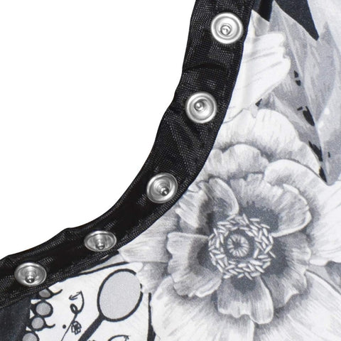 Betty Dain Tatted Skull Styling Cape