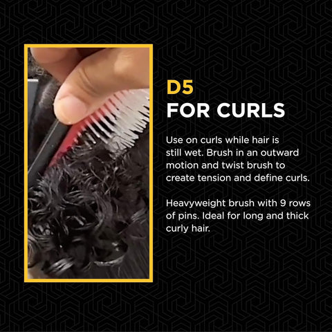 Denman Heavyweight Styler D5 9 Row