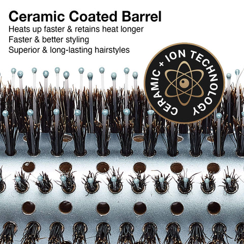 Olivia Garden EcoHair Combo Vent Round Bamboo Brush 2.5/8"