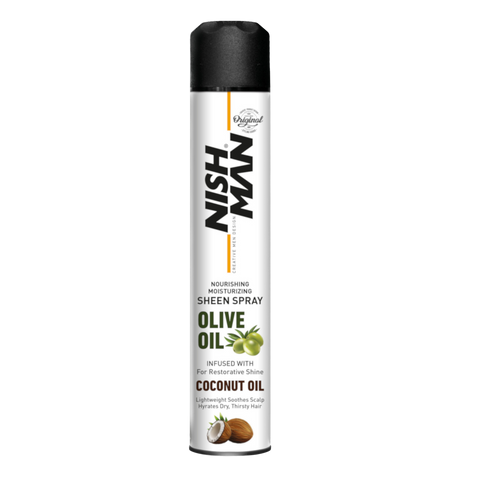 Nishman Olive Oil & Coconut Oil Hair Sheen Spray 12.7 Ounces