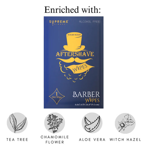 Supreme Trimmer AfterShave Wipes 50 Pack