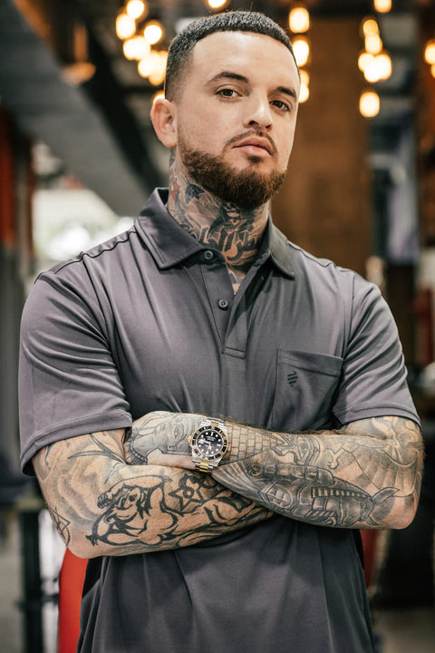 Barber Strong Barber Polo Grey