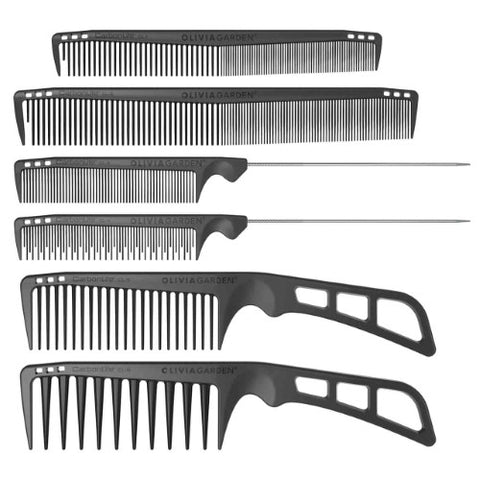 Olivia Garden CarbonLite™ Combs Set w Pouch