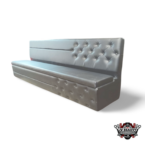 Custom Bench in Black & Half Striped | Half Button