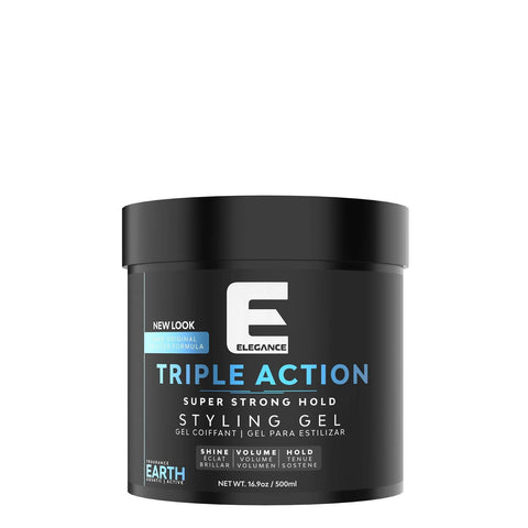 Elegance Super Strong Triple Action Earth 16.9 Oz Hair Gel