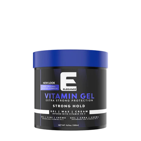 Elegance Strong Hold Vitamin Hair Gel 16.9 Oz