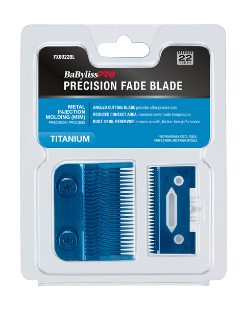 BaBylissPRO Blue Titanium Metal-Injection Molded (MIM) Precision Fade Blade