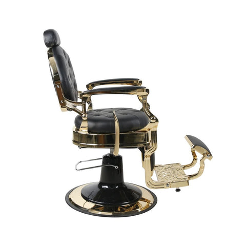 Jv Royalty Gold & Black Barber Chair
