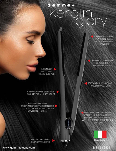 Gamma+ Keratin Glory Straightening Iron