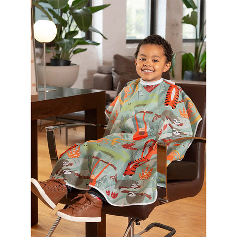 Fromm Apparel Studio Kids Hairstyling Cape Jungle Print