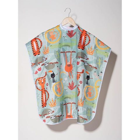 Fromm Apparel Studio Kids Hairstyling Cape Jungle Print