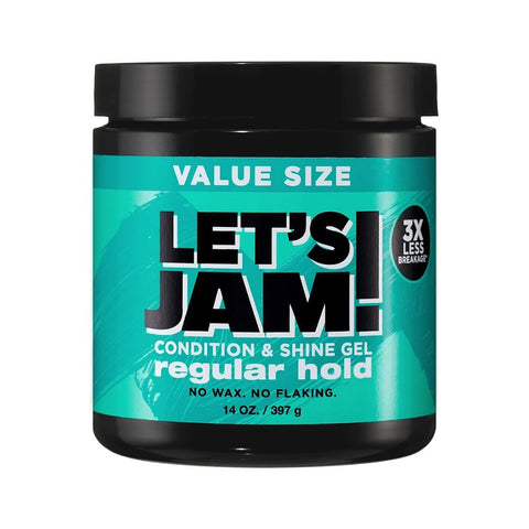 Lets Jam Conditiong & Shine Gel Regular Hold 14 Oz