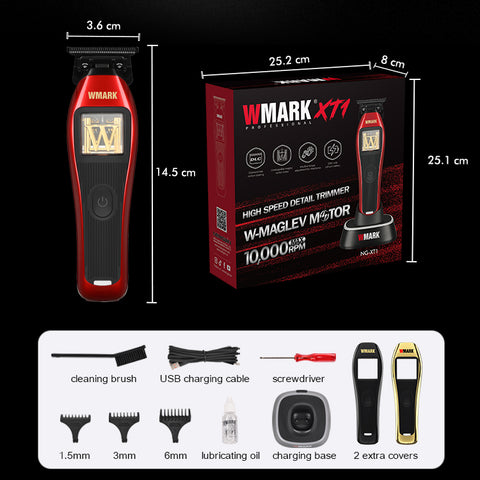 W MARK XT1 Professional Hair Trimmer β Vector Motor 10,000 RPM