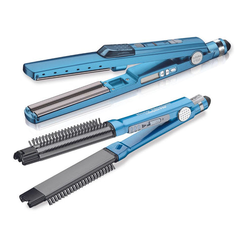 BaBylissPRO Nano Titanium Ultrasonic Cool Mist Iron + Omni Styler