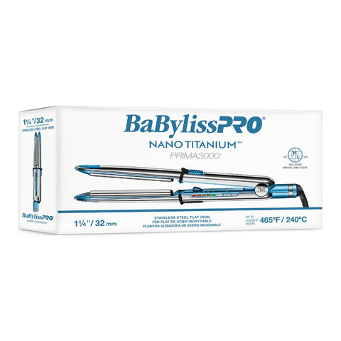 BaBylissPRO Nano Titanium Prima3000 1¼" Ionic Straightener