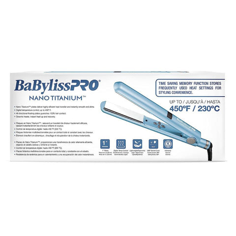 BaBylissPRO Nano Titanium 1" Digital Straightening Iron