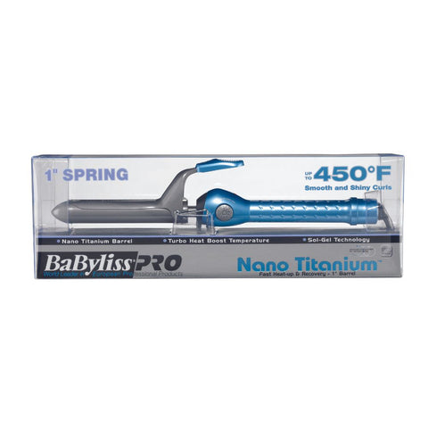 BaBylissPRO Nano Titanium 1" Spring Curling Iron