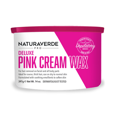 NaturaVerde Pro Deluxe Pink Cream Wax 14 Oz