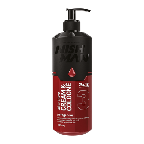 Nishman Pyrogenous 3 After Shave Cream & Cologne 400mL