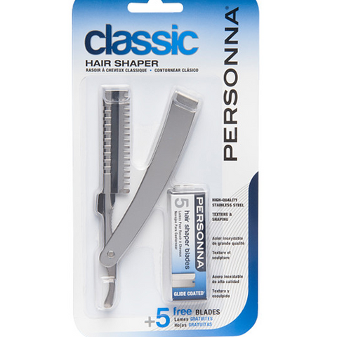 Personna Classic Hair Shaper with 5 Pack Razor Blades