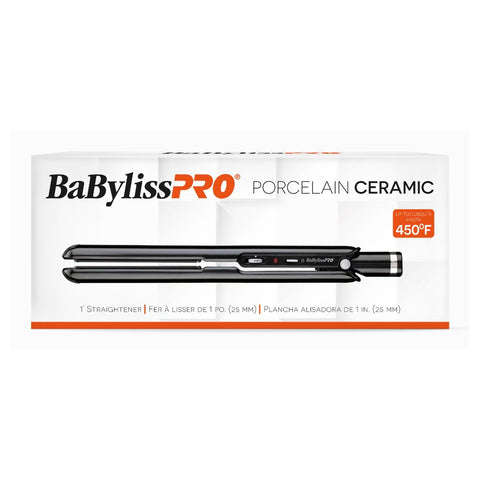 BaBylissPRO Porcelain Ceramic 1" Straightening Iron