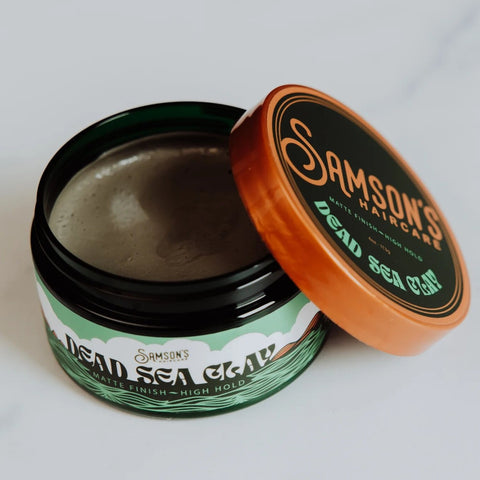 Samson's Haircare Dead Sea Clay Matte Finish High Hold 4 Oz