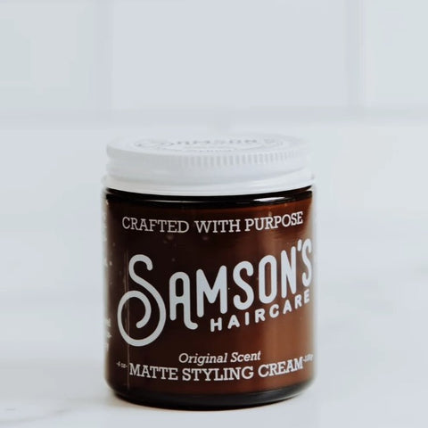 Samson's Haircare Matte Styling Cream 4 Oz