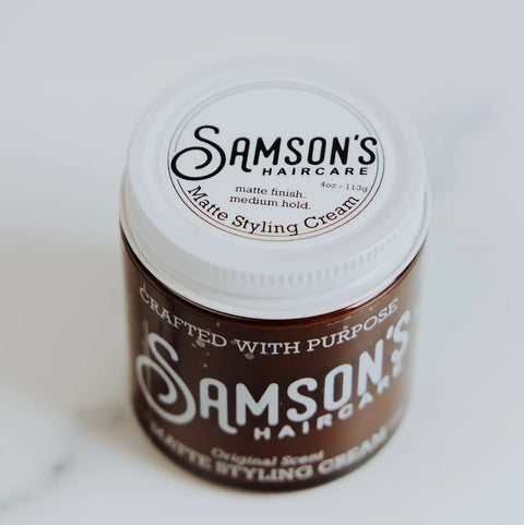 Samson's Haircare Matte Styling Cream 4 Oz