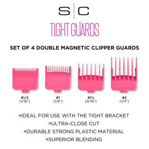 Gamma Pink Clipper Tight Guards 4 Pack
