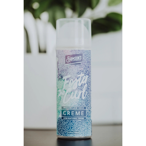 Samson's Haircare Foster The Curl Medium Creme Natural Shine 5.07 Oz