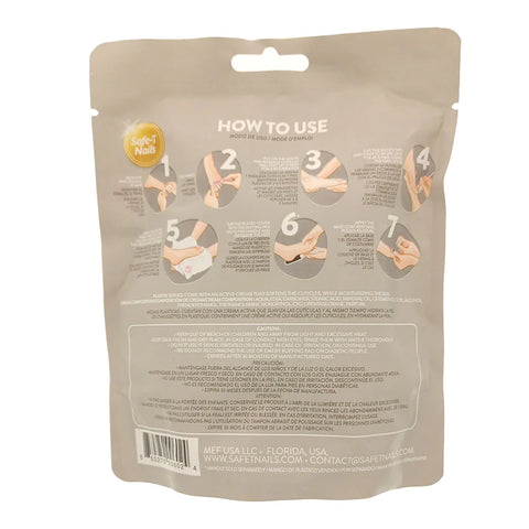 Safe T Nails Disposable Pedicure Kit Paraben Free and Waterless