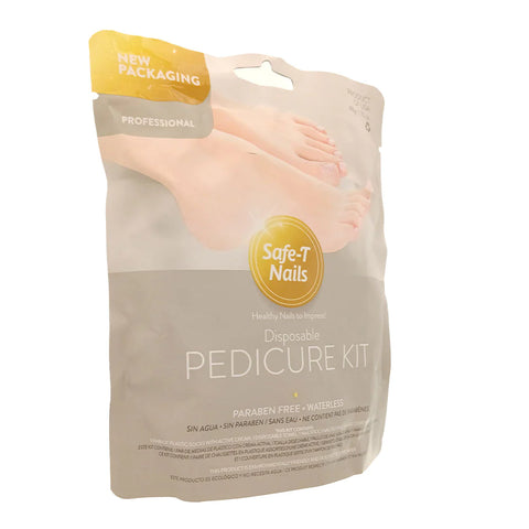 Safe T Nails Disposable Pedicure Kit Paraben Free and Waterless