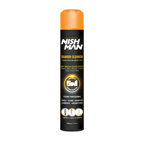 Nishman Shaver Cleaner 5 in 1 Spray 400mL
