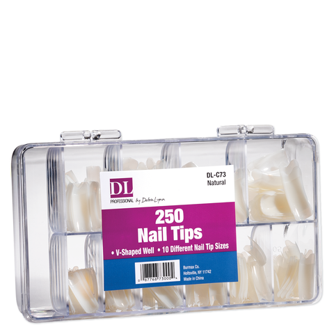 DL Pro Nail Tips Kit Natural 250 Pack