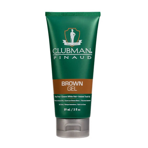 Clubman Temporary Hair Color Gel Brown 3 Oz
