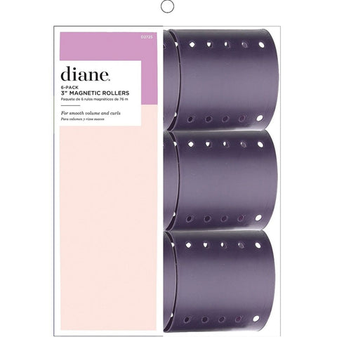 Diane Magnetic Rollers 3" Purple 6-Pack