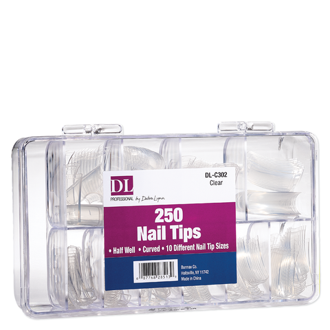 DL Pro Nail Tips Kit Clear 250 Pack