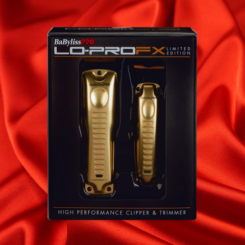 BaBylissPRO Gold Limited Edition Lo-PROFX Clipper & Trimmer Gift Set