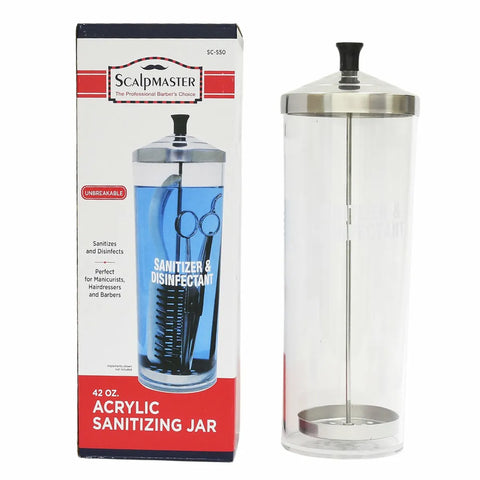 Scalpmaster SC-550 Acrylic Sanitizing Jar 42 Oz