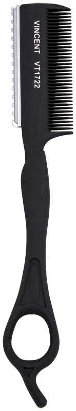 Vincent Carbon 2 Way Razor Comb - One Eye VT1723