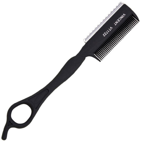 Vincent Carbon 2 Way Razor Comb - One Eye VT1723