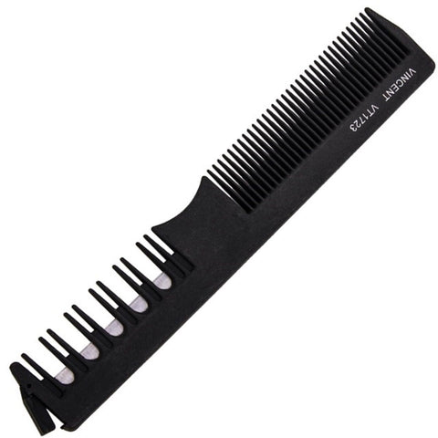 Vincent Carbon 2 Way Razor Comb - One Eye VT1723