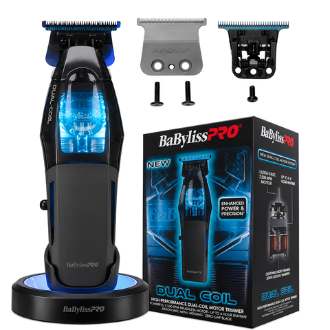 BaBylissPRO Dual Coil Clipper, Trimmer & Single UV FOIL Shaver Bundle w/ Travel Case