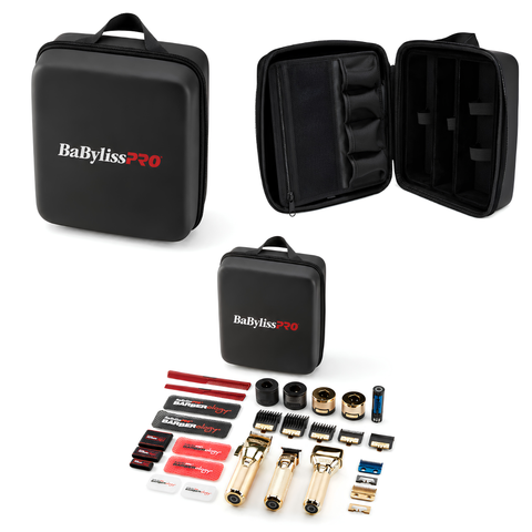 BaBylissPRO Dual Coil Clipper, Trimmer & Single UV FOIL Shaver Bundle w/ Travel Case