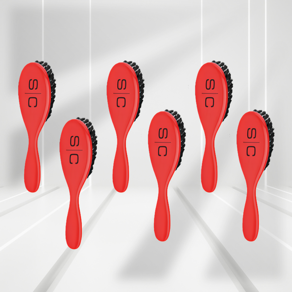 Stylecraft The Fresh Cut Barber Brush Red - 6 pack
